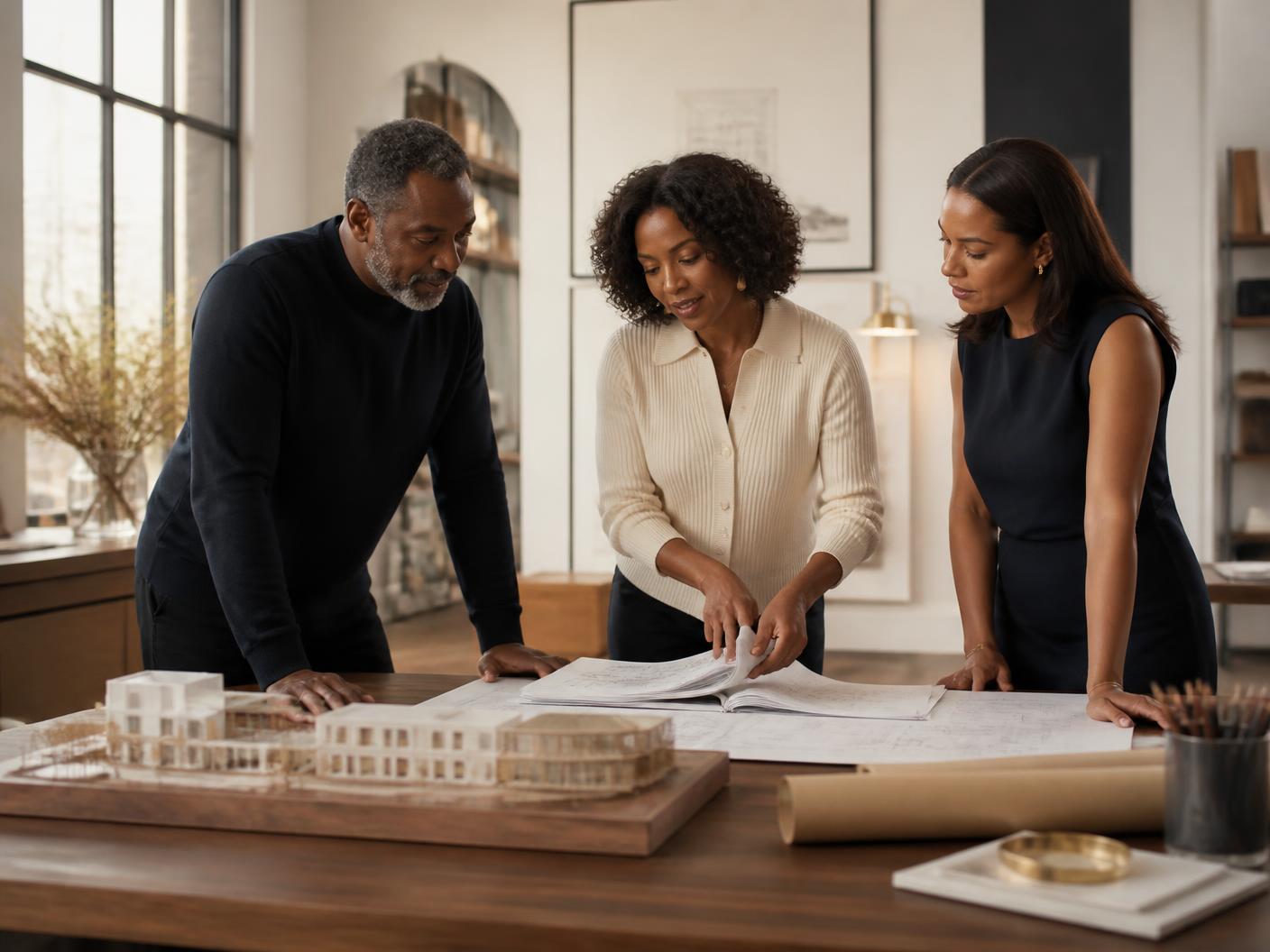 A family enterprise discussing ownership plans